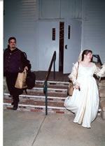 Leaving the Reception