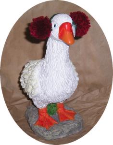 A real stone goose!