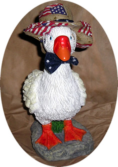 A real stone goose!